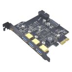 Bastore 5 Port Pci-E Express USB 3.0 Type C 3.2 Çoklayıcı Riser Kart