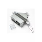 Bastore 7 In 1 Lightning - Type-C - Micro Usb To Sd - Microsd - Cf - Usb 3.0 Kart Okuyucu Çevirici Adaptör