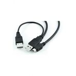 Bastore Harici Diskler Icin 2 Usb 5 Pin Mini Usb Y Kablo Harddisk Kablosu
