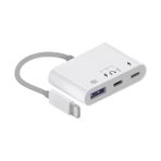 Bastore Lightning To USB - Type-C - Lightning Çevirici Adaptör