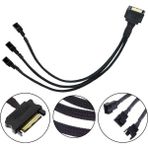 Bastore Sata Fan Power Kablosu 3 Port Y Pin Pwm Çoklayıcı Splitter Fan Kablosu