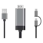 Bastore Typec Microusb USB To HDMI Çevirici Dönüştürücü Görüntü Kablosu