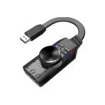 Bastore USB Harici Ses Kartı 7.1 Dönüştürücü Plextone Gs3 Pubg Lol Mikrofon Destekli