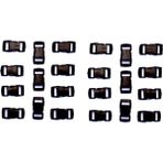Basty 1 cm Plastik Klips 20'li Set ile Paracord Bileklik ve Anahtarlık Yapımı İçin İdeal