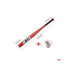 BAT Bs-10 Metal Alaşım Beyzbol Sopası 61 cm, Kırmızı + Dikişli Beyzbol Topu