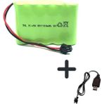 Bataryapil 6V 1100MAH Oyuncak Araba Bataryası Siyah Soket USB Şarj Cihazı - 1 Adet