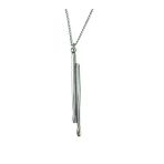 Bateri Bageti Figürlü Metal Kolye – Unisex - Müzik Temalı Takı 60 Cm Zincir