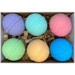Bath Bombs Spa Set / Banyo Topu – Hediye Seti 6 x 80g – Köpüklü Tek Renk