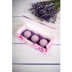 bath box Bathbox 3'lü Banyo Topu Ve Nem Bombası Jakuzi Küvet Manikür Topu Seti 130g Dev Boy- Lavanta
