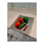 Bath & Kitchen Paslanmaz Çelikten Çift Taraflı Kulanım İçin Uygun Tezgah Kesme Tahtası