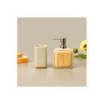 Bath Sau 2'Li Banyo Sıvı Sabunluk Seti - Bej / Gri