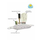 bathiva %100 Floş İpek Banyo Kesesi, Ahşap Topuk Törpüsü, Kabak Lifli Aloe Vera Sabun ve Örgü Sırt Lifi