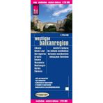 Batı Balkan bölgesinin haritası/Batı Balkanlar (1:725.000): Arnavutluk, Bosna-Hersek, Kosova, Hırvatistan, Makedonya,... gözyaşı ve suya dayanıklı (Dünya Haritalama Projesi)