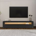Batı Led Işıklı 2 Kapaklı Tv Sehpası – 150 Cm – Minimal Tasarım