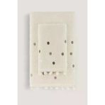 Batik Ponpon Nakışlı Havlu Ekru-Bej 50X85