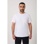 BATIKAN COLLECTION Erkek Beyaz %100 Pamuklu Bisiklet Yaka T-shirt Düz Kesim Günlük Rahat Regular Tişört