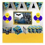 Batman Afişli Betmen 16 Kişilik Doğum Günü Parti Malzemeleri Seti