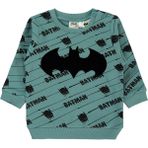 Batman Batman Erkek Bebek Sweatshirt 6-18 Ay Pastel Yeşil - 6 - 9 Ay