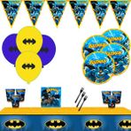 Batman Betmen 24 Kişilik Doğum Günü Parti Malzemeleri Seti