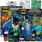 Batman Boyama Seti Karanlık Posterler, Çıkartmalar - Batman Etkinlik Kitabı Paketi Erkekler için 2 Boyama Kitapları | Çocuklar için Süper Kahraman Boyama
