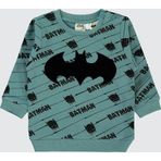 Batman Erkek Bebek Sweatshirt 6-18 Ay Pastel Yeşil
