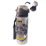Batman Erkek Çocuk Matara 500 ml 1 Adet Batman Plastik Lisanslı Okul Matarası Süper Kahraman Pipetli Suluk