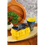 Batman Iki Katli Bolmeli Beslenme Kutusu+Pipetli Bardak 400 Ml.