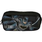 Batman Kalem Çantası, Harry Potter Desenli Kalem Kutu, Kalemlik, Kalem Kutu, Batman Kalemlik - Gri - 20CM - Çift Bölmeli