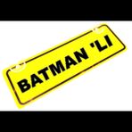 BATMAN 'LI Yazılı Sarı Dekor Plaka Sök Tak Pratik yeni nesil