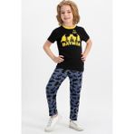 Batman Lisanslı Siyah Kısa Kollu Erkek Çocuk Pijama Takımı - 2 - 3 Yaş