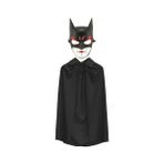 Batman Maskesi Catwoman ve Batman Pelerini Siyah Set - Standart - Çok Renkli