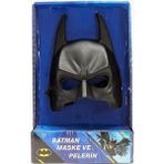 Batman Set Maske ve Pelerin Lisanslı Maskesi ve Pelerini Çocuk Kostümü Maskeli ve Pelerinli Batman