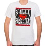 Batman v Superman Beyaz Erkek T-Shirt Beyaz-S