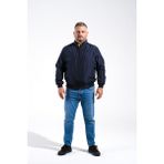 Battal Dahil 9 Beden Mevsimlik Pilo Mont - Lacivert - 2XL