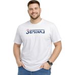 Battal Moda Battalmoda Erkek Büyük Beden Beyaz Bisiklet Yaka Kısa Kollu Original Tişört 3xl-4xl-5xl-6xl