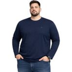 Battal Moda Battalmoda Erkek Büyük Beden Lacivert Pamuklu Uzun Kollu Tişört 3xl-4xl-5xl-6xl-7xl-8xl