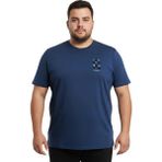 Battal Moda Battalmoda Erkek Büyük Beden Marin Bisiklet Yaka Kısa Kollu Central Tişört 3xl-4xl-5xl-6xl