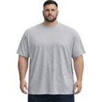 Battal Moda Battalmoda Erkek Büyük Beden Melanj Gri Basic Kısa Kollu Tişört 3xl-4xl-5xl-6xl-7xl-8xl - Gri Melanj