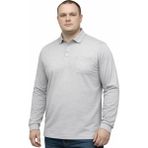 Battal Moda Battalmoda Erkek Büyük Beden Melanj Gri Polo Yaka Pike Tişört 3xl-4xl-5xl-6xl-7xl-8xl