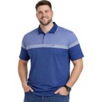 Battal Moda Battalmoda Erkek Büyük Beden Melanj Havacı Polo Yaka Kısa Kollu Band Tişört 3xl-4xl-5xl-6xl