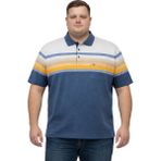 Battal Moda Battalmoda Erkek Büyük Beden Melanj Havacı Polo Yaka Kısa Kollu Gradient Tişört 3xl-4xl-5xl-6xl