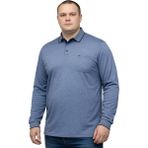 Battal Moda Battalmoda Erkek Büyük Beden Melanj Havacı Polo Yaka Pike Tişört 3xl-4xl-5xl-6xl-7xl-8xl - 2XL