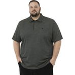 Battal Moda Battalmoda Erkek Büyük Beden Melanj Vizon Polo Yaka Kısa Kollu Pike Tişört 3xl-4xl-5xl-6xl-7xl-8xl