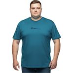 Battal Moda Battalmoda Erkek Büyük Beden Petrol Bisiklet Yaka Kısa Kollu Mimi Tişört 5xl-6xl-7xl-8xl - Petrol - Lacıvert