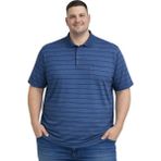 Battal Moda Battalmoda Erkek Büyük Beden Polo Yaka Çizgili Cepli Kısa Kollu Tişört 3xl-4xl-5xl-6xl - Lacivert