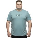 Battal Moda Battalmoda Erkek Büyük Beden Prada Bisiklet Yaka Kısa Kollu Art Tişört 3xl-4xl-5xl-6xl - Açık Mavi
