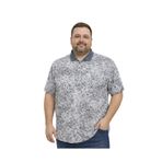 BattalModa Erkek Büyük Beden Füme Polo Yaka Mikro Desenli Kısa Kollu Tişört 3XL-4XL-5XL-6XL