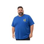 BattalModa Erkek Büyük Beden İndigo Bisiklet Yaka Kısa Kollu Pragt Tişört 5XL-6XL-7XL-8XL