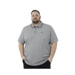 BattalModa Erkek Büyük Beden Melanj Füme Polo Yaka Kısa Kollu Pike Tişört 3XL-4XL-5XL-6XL-7XL-8XL