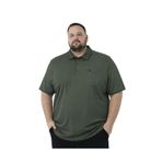 BattalModa Erkek Büyük Beden Melanj Haki Polo Yaka Kısa Kollu Pike Tişört 3XL-4XL-5XL-6XL-7XL-8XL